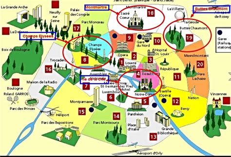 champs elysees paris map.